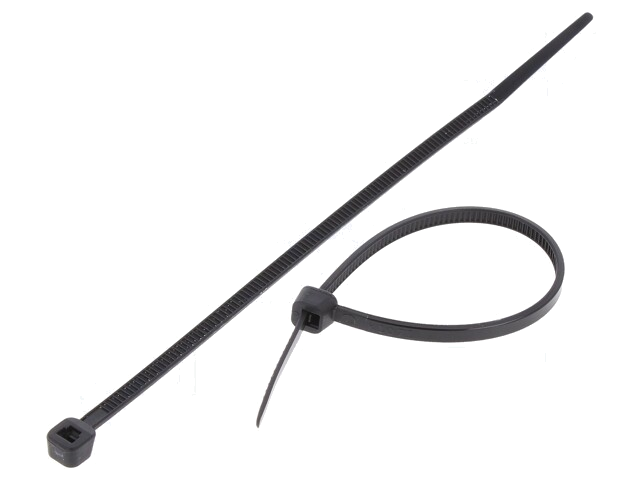 Kabelbinder; L: 142mm; W: 3,2mm; polyamide; 176,5N; zwart; Ømax: 35mm Kabelbinder; L: 142mm; W: 3,2mm; polyamide; 176,5N; zwart; Ømax: 35mm